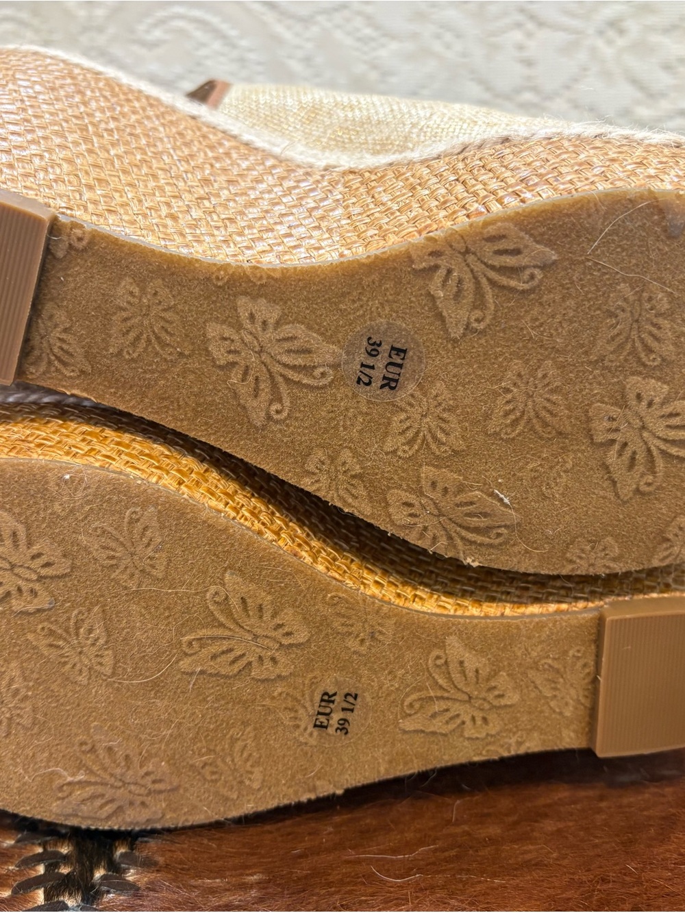 Woven Espadrille Wedge Sandals with Multicolor Floral Embroidery - Women - Picture 7 of 9